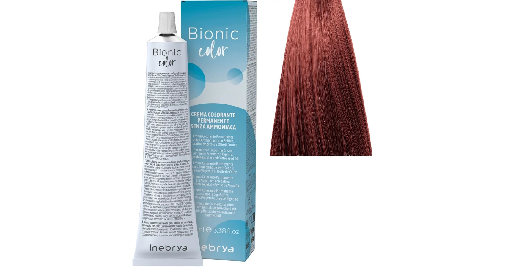 Jev Bionic Color Inebrya Bionic Color ammóniamentes és PPD-mentes hajfesték 5.6 - Inebrya