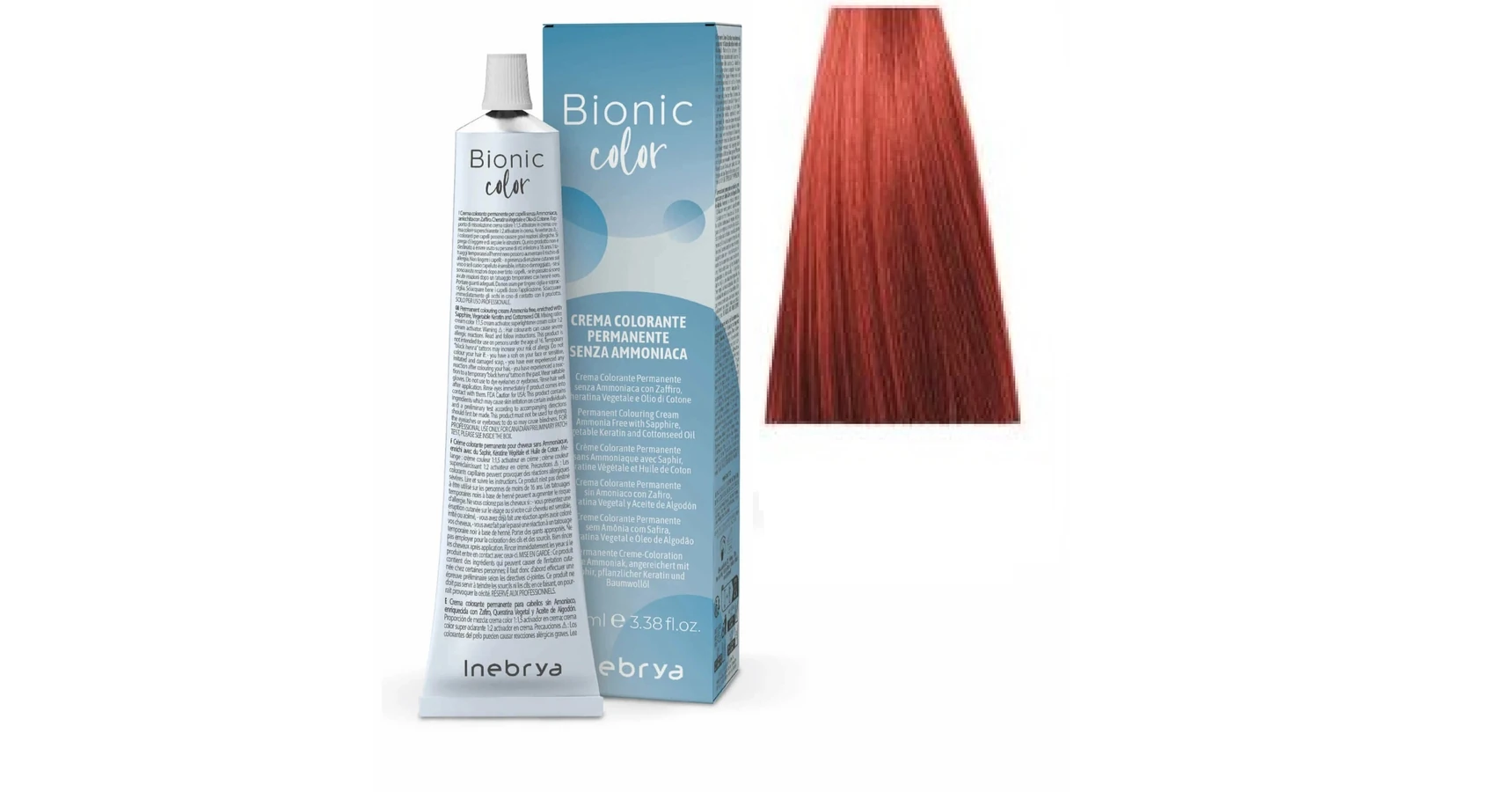 Jev Bionic Color Inebrya Bionic Color ammóniamentes és PPD-mentes hajfesték 6.66 - Inebrya