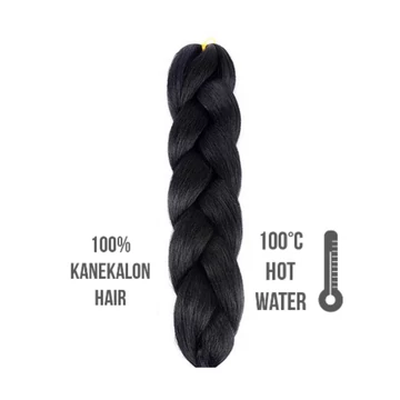 Afro szintetikus 100% kanekalon haj, 100 cm, 85g, 1