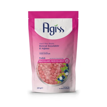 Agiss méhviasz alapú gyöngygyanta púderes rózsaszín visszazárható tasakban, 220 g