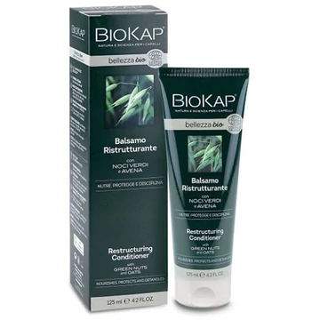 Biokap Bellezza bio Helyreállító hajkondicionáló zöld dióval és zabbal, 125 ml