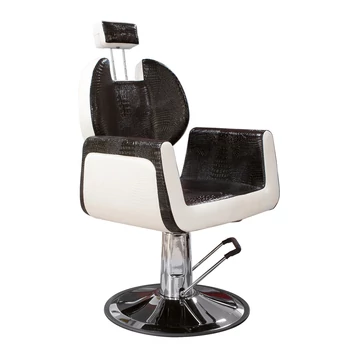 Black&White Salon Goldfume férfi hajvágószék fekete-fehér SX-926