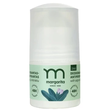 Margarita 2 az 1-ben dezodor zsályakivonattal, 50 ml