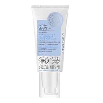 Natura Siberica kiegyensúlyozó bio nappali arckrém-gél zsíros és vegyes bőrre, 50 ml