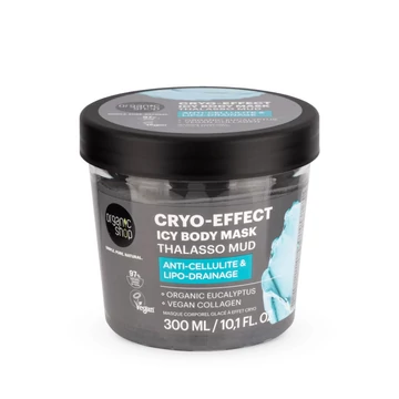 Organic Shop Cryo-hatás hűsítő jeges testpakolás Thalasso iszappal, 300 ml