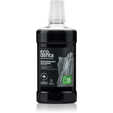 Ecodenta fehérítő szájvíz szénnel és menta illóolajjal, 500 ml
