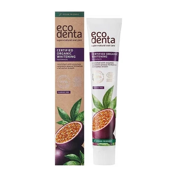 Ecodenta minősített fehérítő fogkrém maracujával, 75 ml
