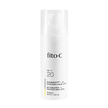 Fito.C Bio sárgarépa fényvédő krém fizikai fényszűrőkkel, SPF20, 50 ml