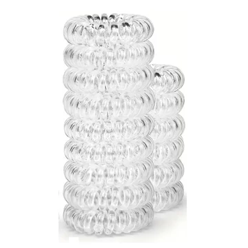 Hair Power csavart szilikon hajgumi, átlátszó, 1 db