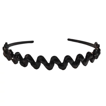 Hair Power fekete cikkcakk hajpánt HP491