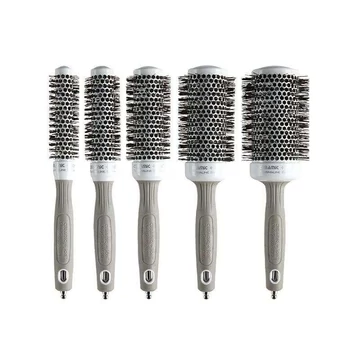 Olivia Garden Expert Blowout Shine White ezüst körkefe szett