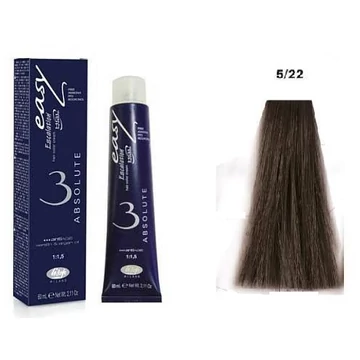 Lisap Easy Absolute ammónia rezorcin és PPD mentes hajfesték, 5/22