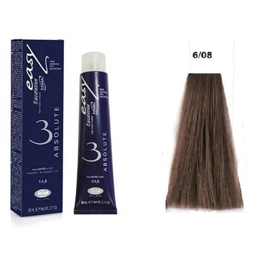 Lisap Easy Absolute ammónia rezorcin és PPD mentes hajfesték, 6/08