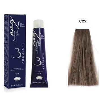 Lisap Easy Absolute ammónia rezorcin és PPD mentes hajfesték, 7/22