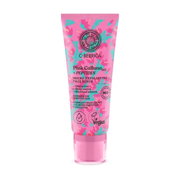 Natura Siberica C-Berrica Pink Calluna mikrohámlasztó arcradír, 100 ml