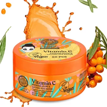 Natura Siberica Oblepikha C-Berrica Express Glow&amp;amp;Lifting szemmaszk C-vitaminnal, 60 db