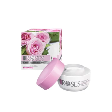 Nature of Agiva Roses hidratáló nappali krém száraz és érzékeny bőrre, 50 ml