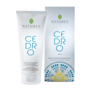 Nature&#039;s Cedro Man energetizáló tusfürdő és sampon, 200 ml