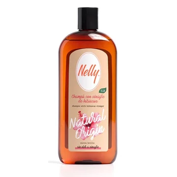 Nelly Natural Origin sampon zsíros hajra hibiszkusz kivonattal, vegán, 400 ml