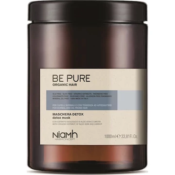 Niamh Be Pure Detox hajpakolás zsíros hajra - 1000 ml