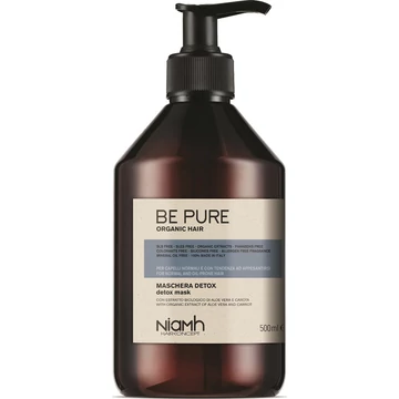 Niamh Be Pure Detox hajpakolás zsíros hajra, 500 ml