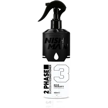 Nish Man 2 Phase szakáll és haj kondicionáló Milk Therapy, 400 ml