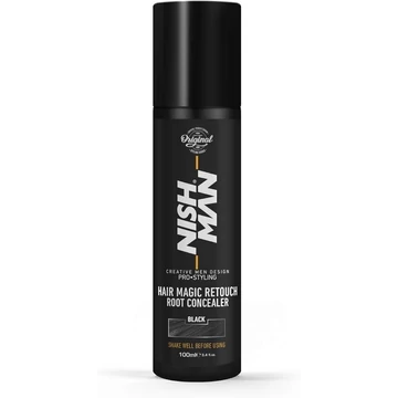 Nish Man Magic Touch hajtő színező spray, fekete, 100 ml