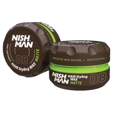 Nish Man Matte 08 matt hatású wax, erős tartással, 150ml