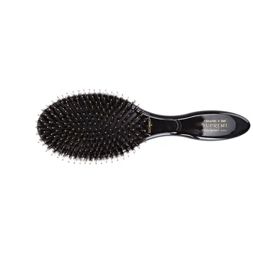 Olivia Garden Expert Care Oval Combo ovális vaddisznósörte bontókefe, fekete