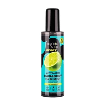 Organic Shop Active Aroma haj- és testpermet lime-mal és bergamottal, 200 ml