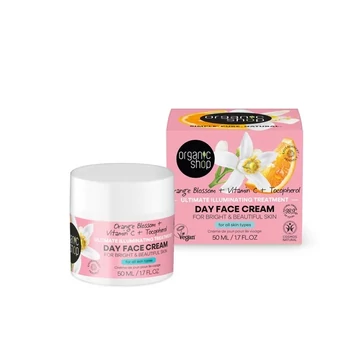 Organic Shop nappali arckrém narancsvirággal C-vitaminnal és tokoferollal, 50 ml