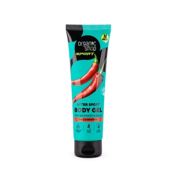 Organic Shop sportolás utáni gél chilivel és mentollal, 75 ml
