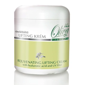Lady Stella Oliva rejuvenációs ráncfeltöltő lifting krém hyaluronsavval UV-szűrővel, 250 ml