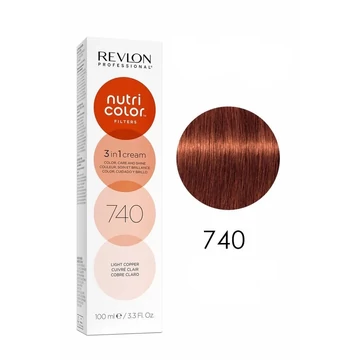 Revlon Nutri Color Creme színező hajpakolás 740 Világos rezes, 100 ml