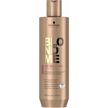 Schwarzkopf Blondme Light sampon vékonyszálú szőke hajra, 300 ml