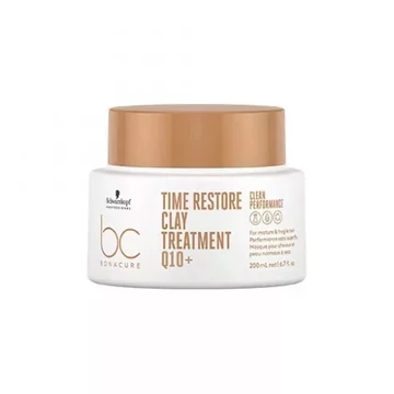 Schwarzkopf Bonacure Clean Preformance Time Restore Q10 Clay hajpakolás, 200 ml