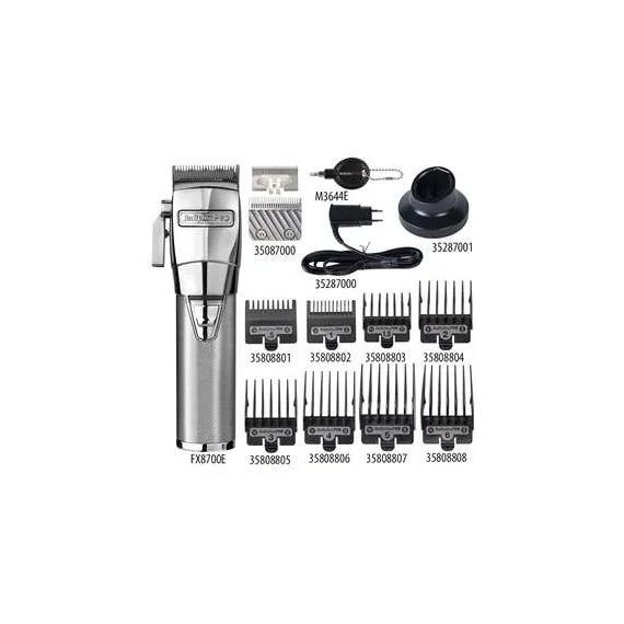 BaByliss PRO ChromFX vezetékes / vezeték nélküli hajnyíró ezüst, BPFX8700E