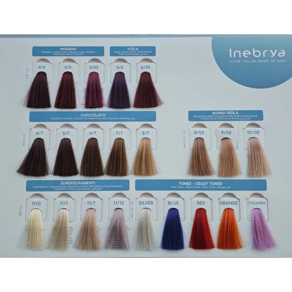 Inebrya Bionic Color ammóniamentes és PPD-mentes hajfesték 8.46