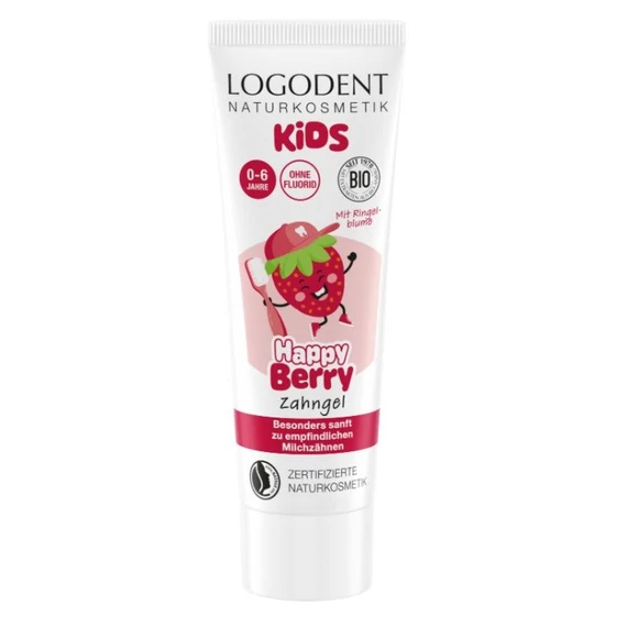 Logona „Happy berry” gyermekfogkrém, 75 ml