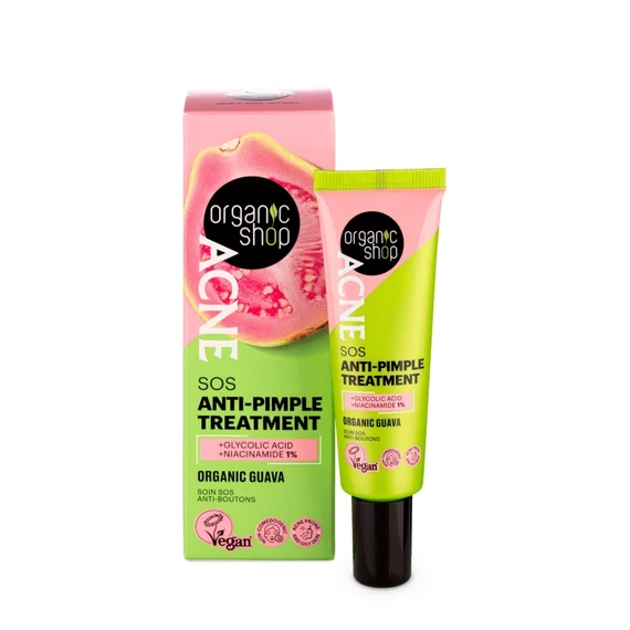 Organis Shop ACNE SOS Pattanás elleni gél bio guavával, 30 ml