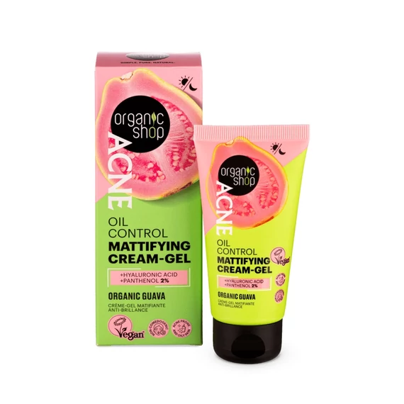 Organic Shop ACNE Mattító krémgél bio guavával, 50 ml