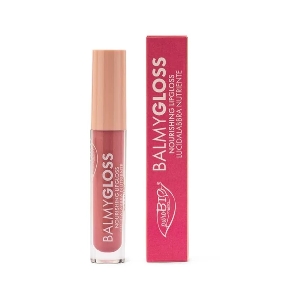 puroBIO Balmygloss tápláló szájfény 4,2 g, 04 hűvös pink