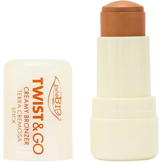 puroBIO Twist & Go Krémes bronzosító stift 5g, 02 meleg bronz