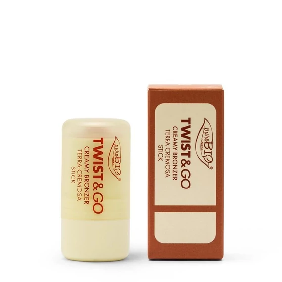 puroBIO Twist & Go Krémes bronzosító stift 5g, 02 meleg bronz