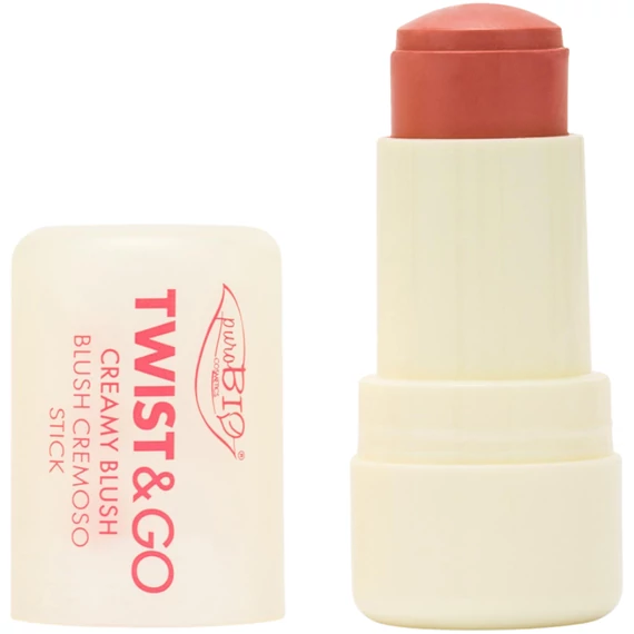 puroBIO Twist & Go krémes pirosító stift 5g, 01 03 meleg nude pink