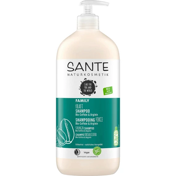 Sante Family erősítő sampon bio koffeinnel és arginnnel, 950 ml