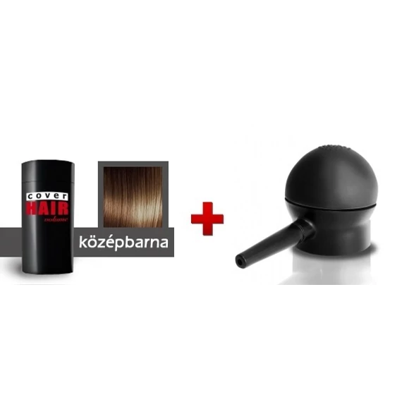 Cover Hair Volume hajdúsító, 30 g, középbarna + szórófej