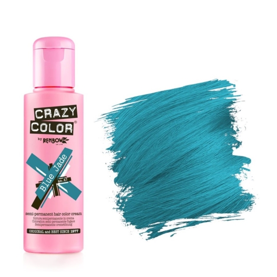 Crazy Color hajszínező krém Blue Jade 67, 100 ml