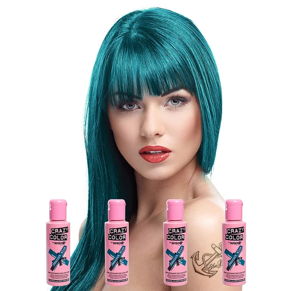 Crazy Color hajszínező krém Peacock Blue 45