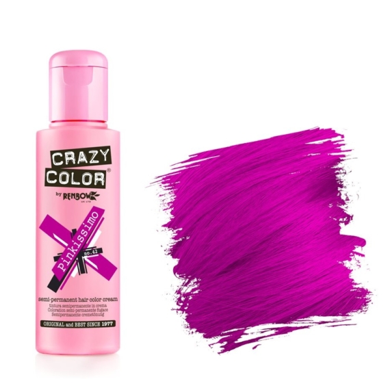 Crazy Color hajszínező krém Pinkissimo 42, 100 ml
